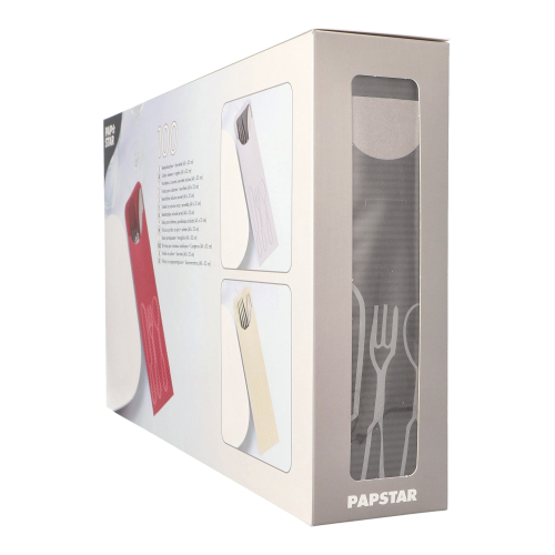 Bestecktaschen 23,5 cm x 7,3 cm anthrazit inkl. farbiger Serviette