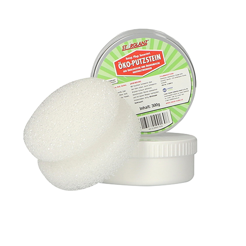 "Starglanz" Universal Putzstein weiss 300 gr. inkl. Handschwamm