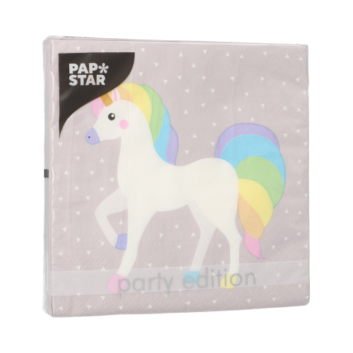 Servietten, 3-lagig 1/4-Falz 33 cm x 33 cm "Unicorn"