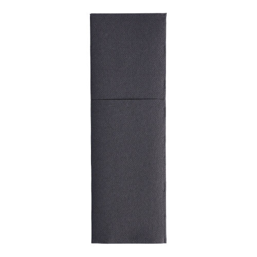 Servietten "ROYAL Collection" 48 cm x 30 cm schwarz mit Besteckfalz