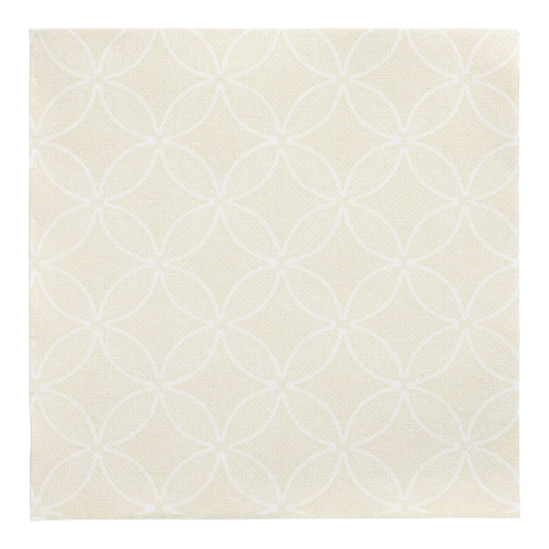 Servietten "ROYAL Collection" 1/4-Falz 40 cm x 40 cm champagner "Circle Flowers"
