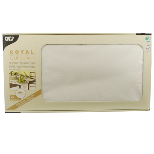 Mitteldecken, Tissue "ROYAL Collection" 80 cm x 80 cm weiss