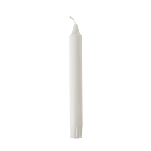 Kronkerzen Ø 2,2 cm · 20 cm weiss aus 100 % Stearin