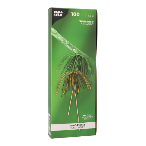 Deko-Picker 15,5 cm farbig sortiert "Feuerwerk"