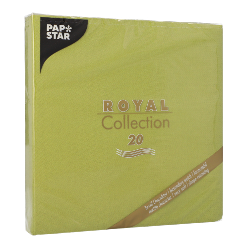 Servietten "ROYAL Collection" 1/4-Falz 40 cm x 40 cm olivgrün