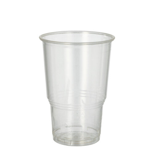 Kaltgetränkebecher, PLA "pure" 0,25 l Ø 7,8 cm · 11 cm glasklar mit Schaumrand