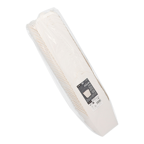 Snackboxen mit Henkel "ASIA" eckig 950 ml 10,9 cm x 8,9 cm x 6,8 cm weiss