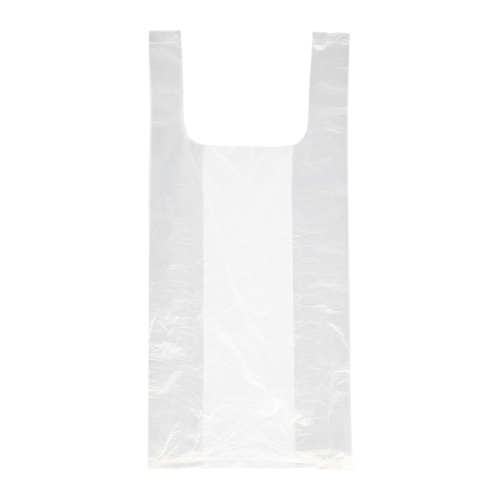 Hemdchen-Tragetaschen, HDPE 48 cm x 22 cm x 12 cm transparent Knotenbeutel