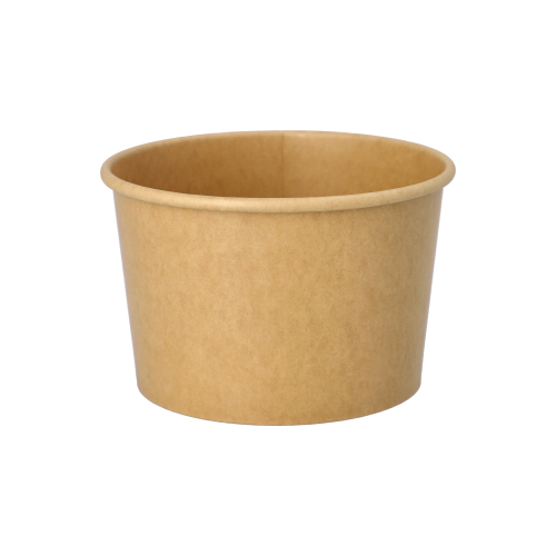 Eisbecher, Pappe rund 500 ml Ø 11,2 cm · 7,8 cm braun