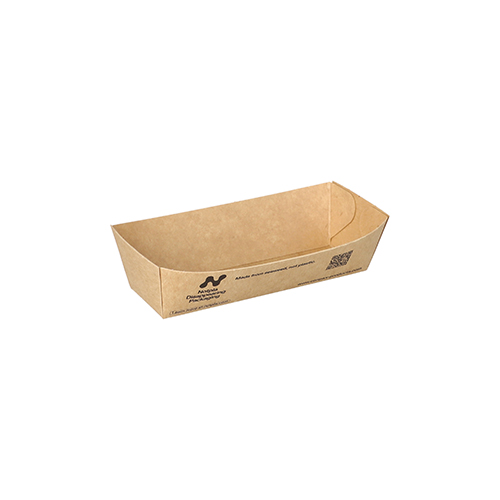 Snacktrays, Pappe "NOTPLA" 3 cm x 3,3 cm x 10,5 cm braun