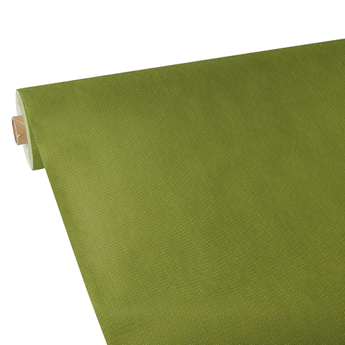 Tischdecke, stoffähnlich, Vlies "soft selection plus" 25 m x 1,18 m olivgrün Tischdecke, stoffähnlich, Vlies "soft selection plus" 25 m x 1,18 m olivgrün