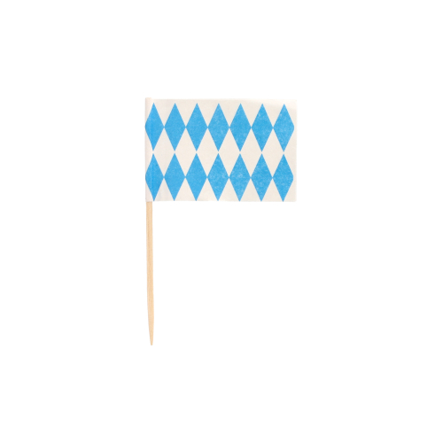 Deko-Picker 8 cm "Bayrisch Blau"