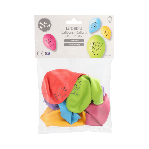 Luftballons Ø 29 cm farbig sortiert "Monsters"