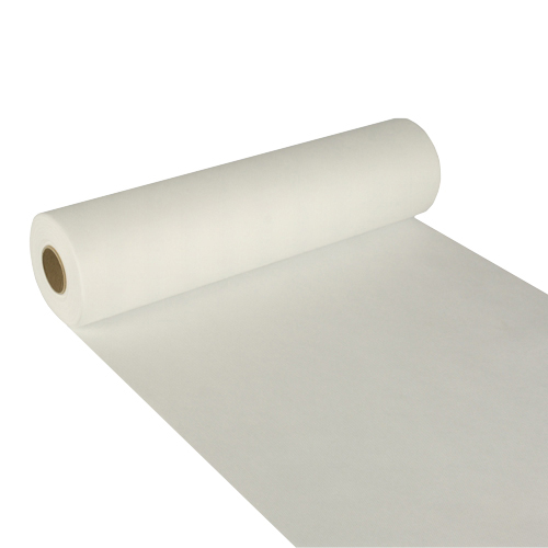 Tischläufer, stoffähnlich, Vlies "soft selection" 24 m x 40 cm weiss