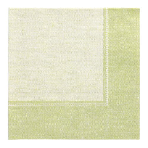 Servietten "ROYAL Collection" 1/4-Falz 40 cm x 40 cm hellgrün "Linum"