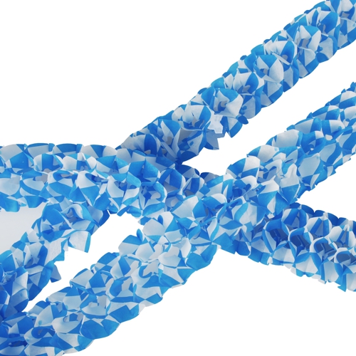 Girlanden, Papier Ø 8 cm · 2 m "Bayrisch Blau - Mini" schwer entflammbar