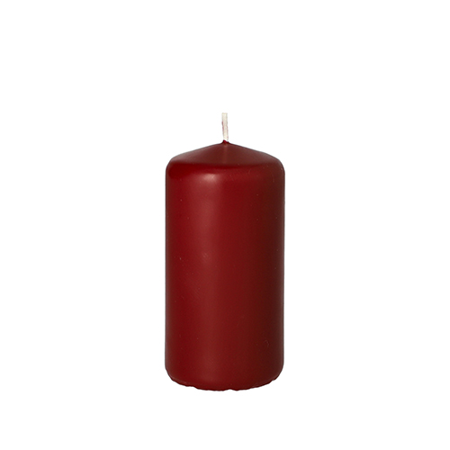 Stumpenkerze Ø 50 mm · 100 mm bordeaux