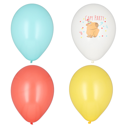 Luftballons Ø 29 cm farbig sortiert "Capy Party"
