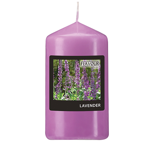 "GALA" Duft-Stumpenkerze Ø 58 mm · 110 mm violett - Lavender
