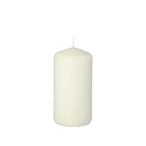 Stumpenkerze Ø 50 mm · 100 mm weiss