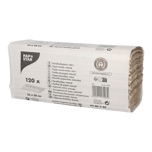 Blatt Handtuchpapier C-Falz 51 cm x 24 cm natur 1-lagig