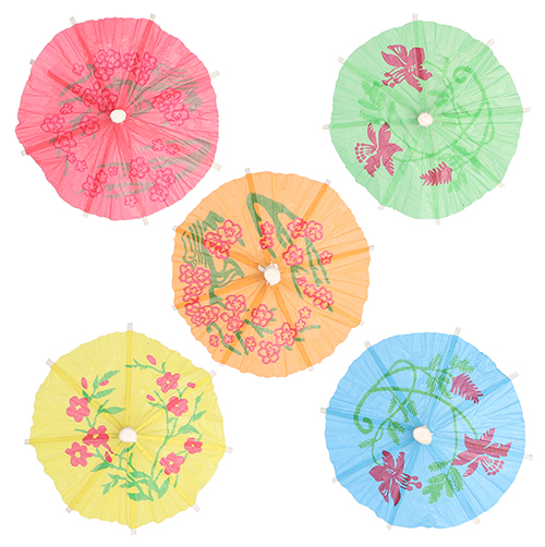 Deko-Picker 10 cm farbig sortiert "Eisschirmchen Asia"