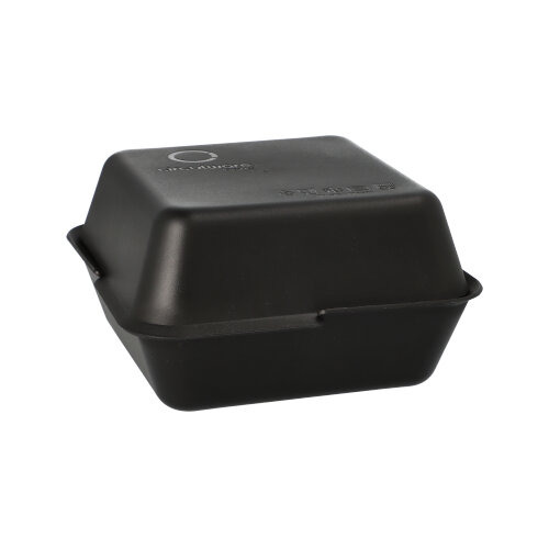 "Circulware" Mehrweg-Foodboxen 4,3 cm x 15,6 cm x 15,6 cm schwarz , 2-teilig